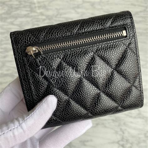 chanel wallet trifold|chanel small zipper wallet.